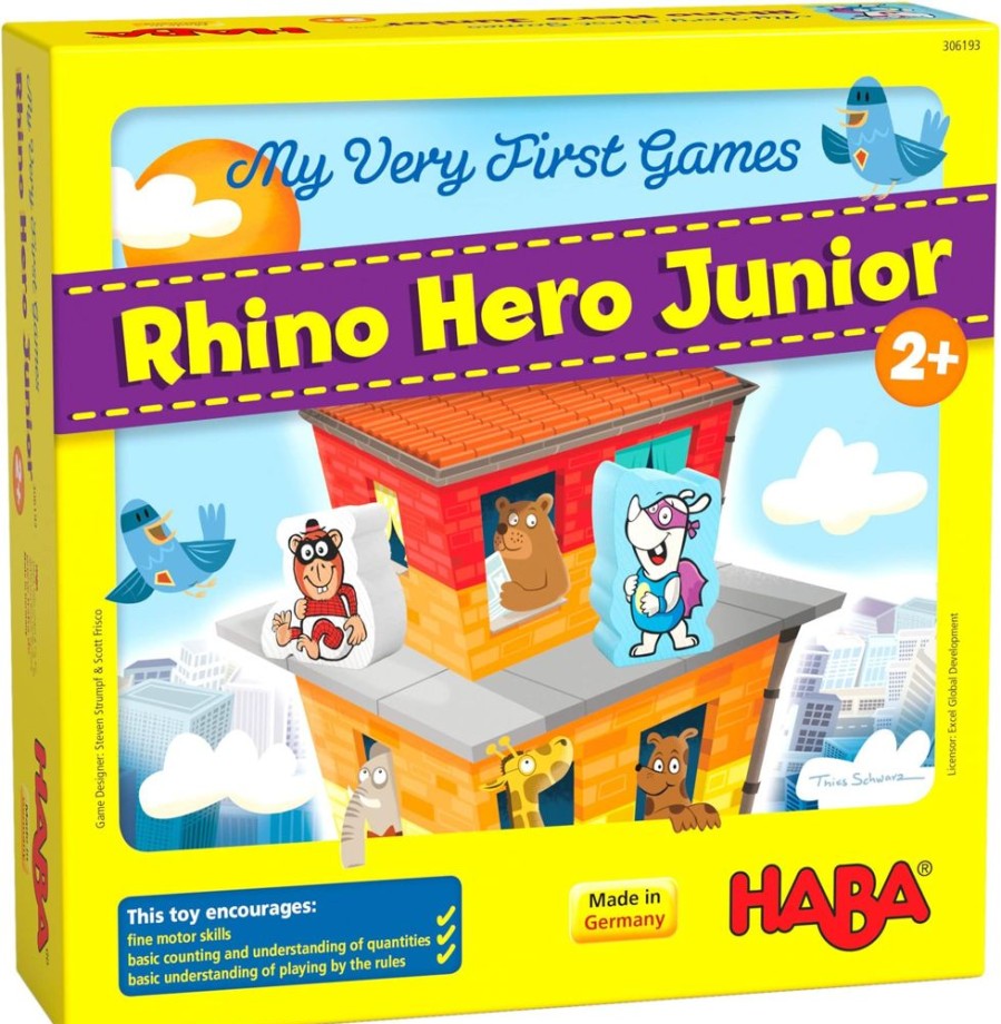 Behendigheidsspellen | HABA Mijn Allereerste Spellen - Rhino Hero Junior