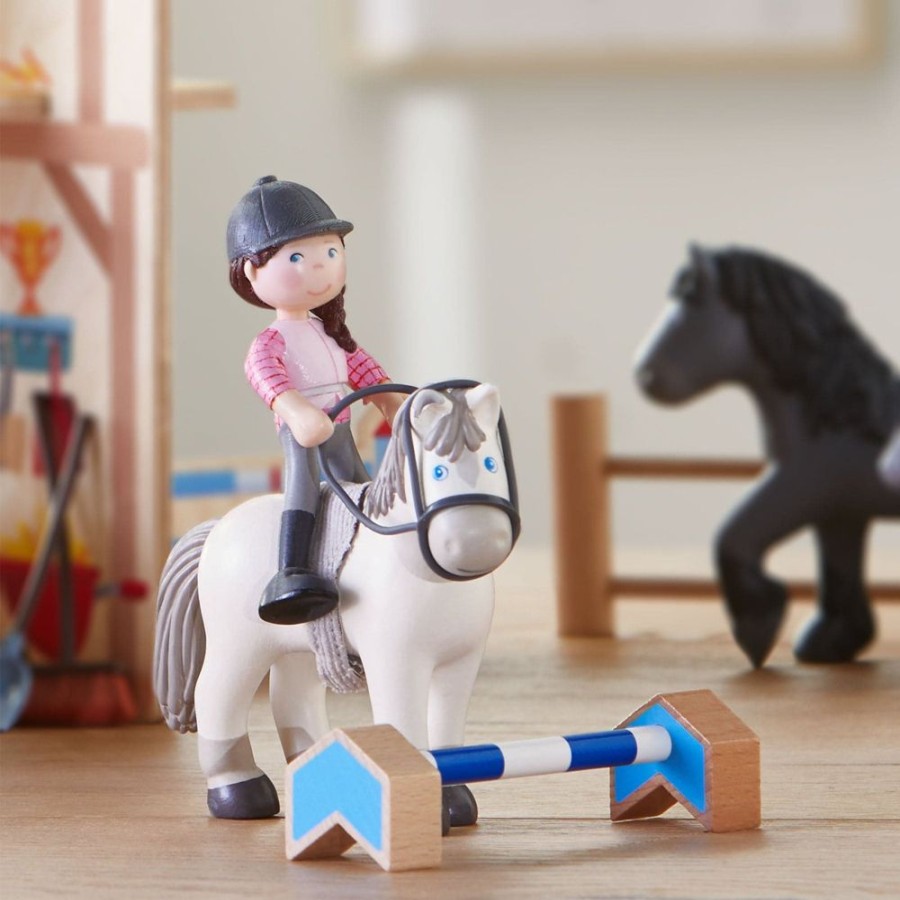 Accessoires Voor Kleine Vrienden | HABA Little Friends Ruiter Sanya En Paard Saphira Speelset