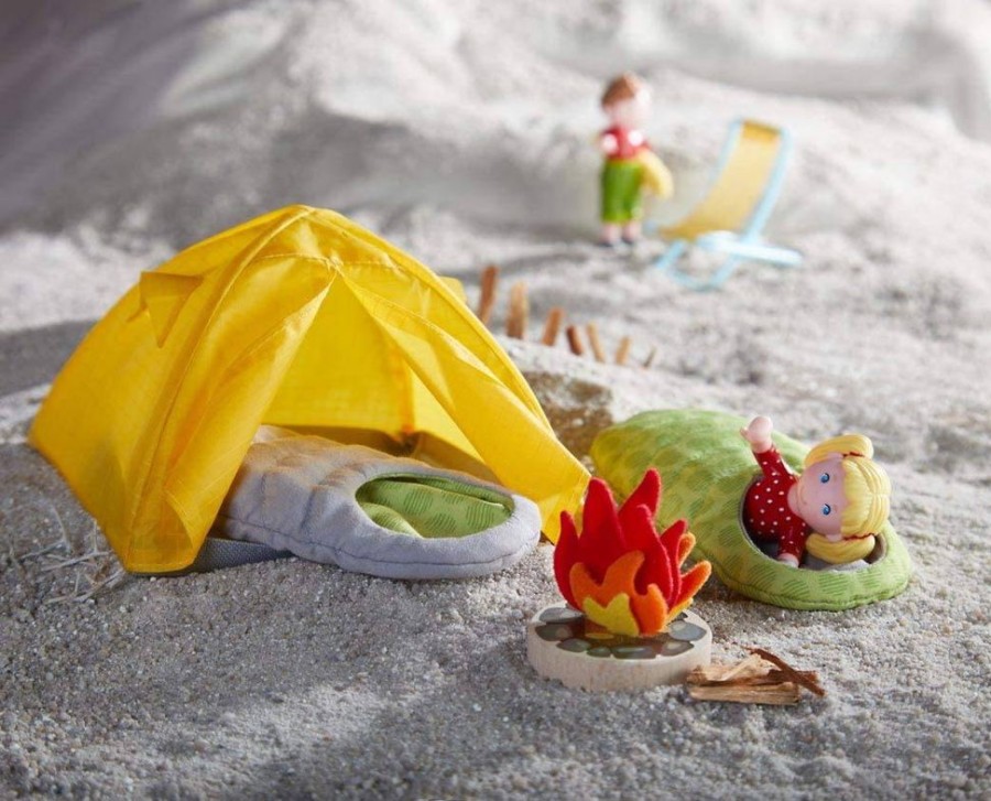 Accessoires Voor Kleine Vrienden | HABA Little Friends Campingtrip-Speelset Met Slaapzakken