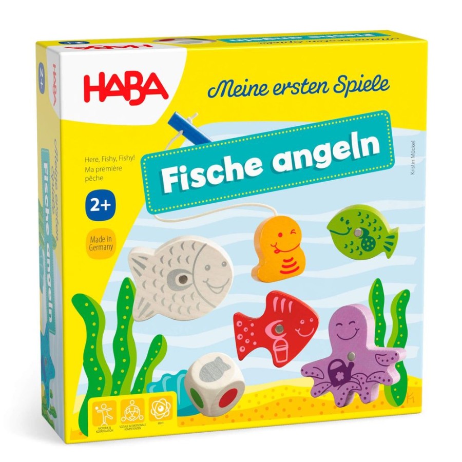 Mijn Allereerste Spellen | HABA Mijn Allereerste Spellen - Hier, Fishy, Fishy! - Duitse Versie