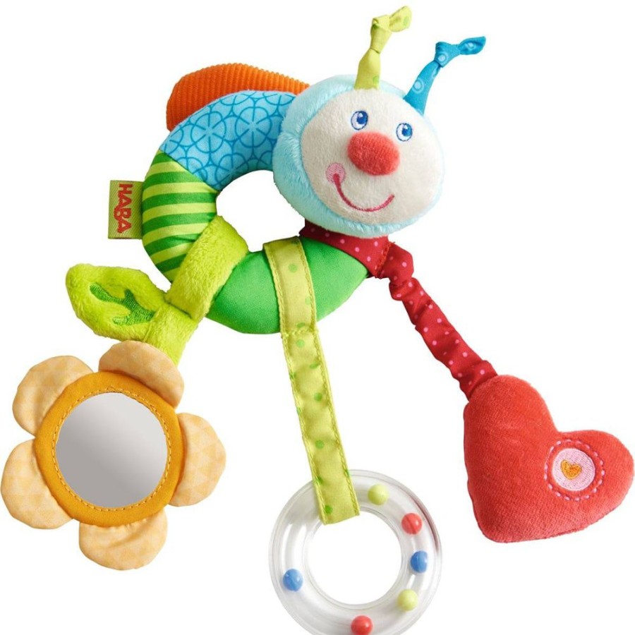 Pluche Babyspeelgoed | HABA Regenboogworm Hangend Speelgoed