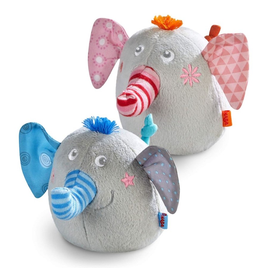 Pluche Babyspeelgoed | HABA Pluche Olifant Duo - Noah & Nellie