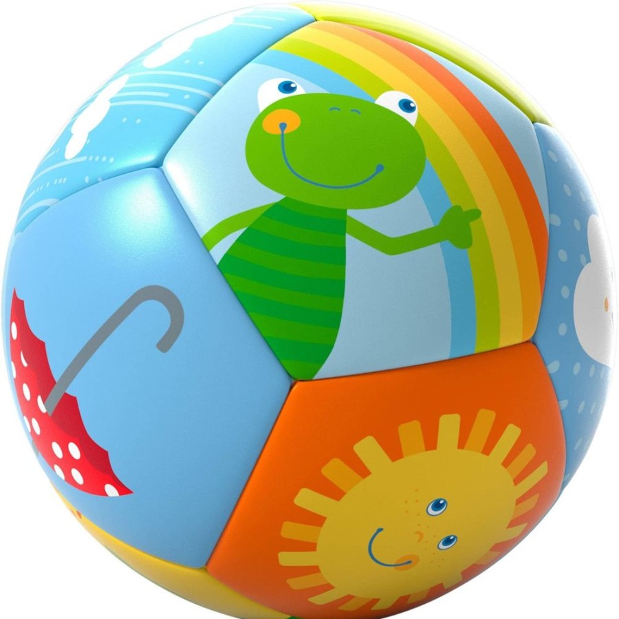 Pluche Babyspeelgoed | HABA Rainbow World Babybal 4,5"