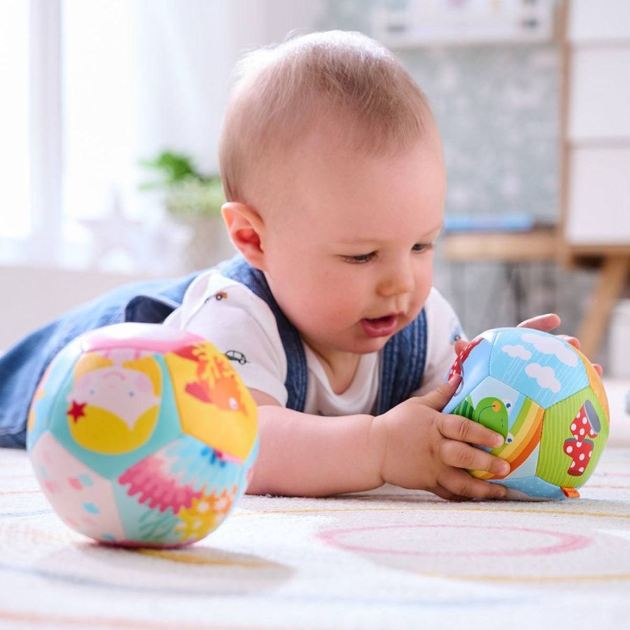 Pluche Babyspeelgoed | HABA Rainbow World Babybal 4,5"