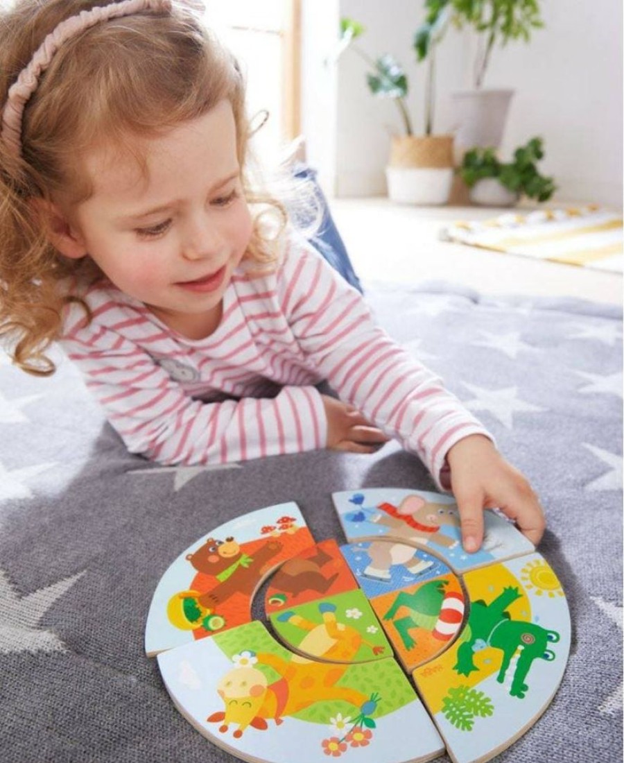 Spellen Regelen | HABA Animal Seasons Houten Schikspel