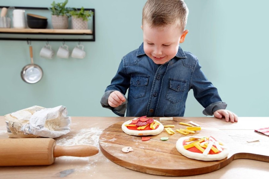 Doe Alsof Speelvoedsel | HABA Biofino Mini Pizza'S Zacht Speelvoer