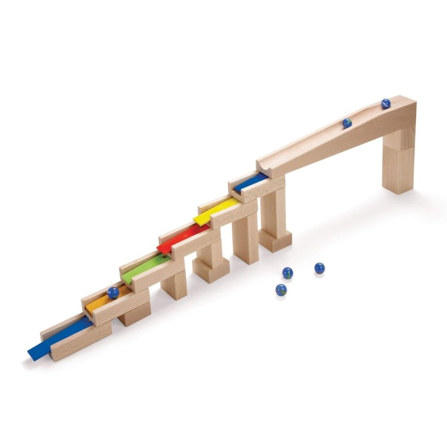 Houten Knikkerbanen | HABA Marble Run Add On - Muzikale Stappentrack