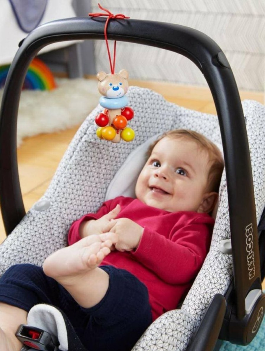 Speelgyms, Speelmatten + Accessoires | HABA Bungelende Figuur Beer, Kinderwagen En Wiegspeeltje