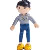 Kleine Vrienden Mensen | HABA Little Friends Liam Pop Met Zwart Haar