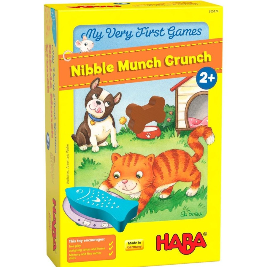 Matching + Geheugenspellen | HABA Mijn Allereerste Spellen - Nibble Munch Crunch