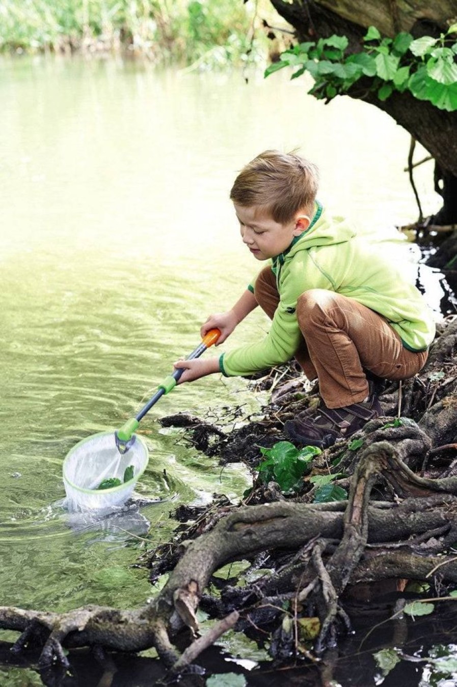 Strand- En Buitenspeelgoed | HABA Terra Kids - Schepnet Met Verstelbaar Handvat