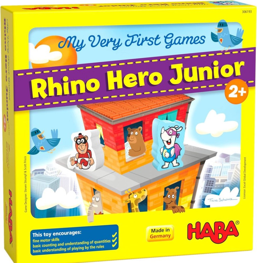 Mijn Allereerste Spellen | HABA Mijn Allereerste Spellen - Rhino Hero Junior