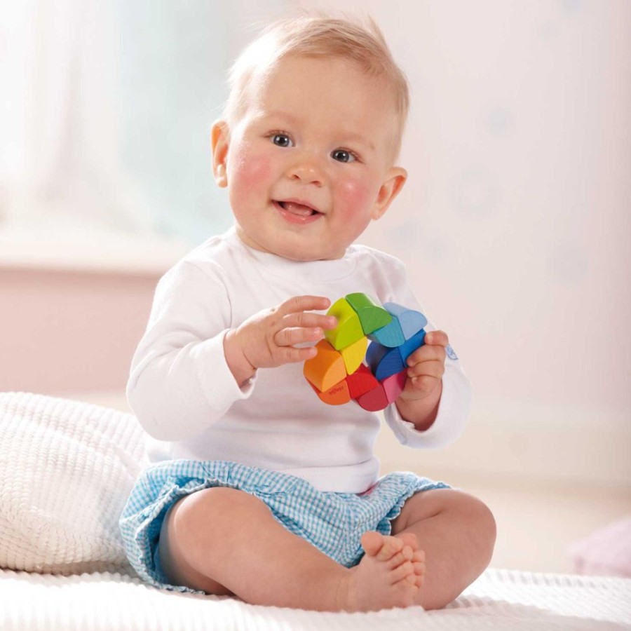 Grijp- En Bijtspeeltjes | HABA Regenboogring Houten Babyfidgetspeeltje