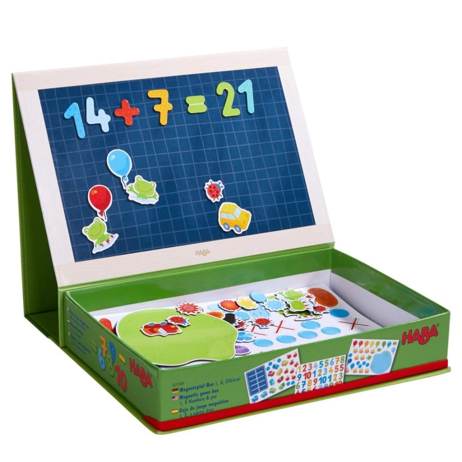 Reizen + Magnetische Spellen | HABA 1, 2 Numbers & You Magnetische Speldoos Van 158 Stuks