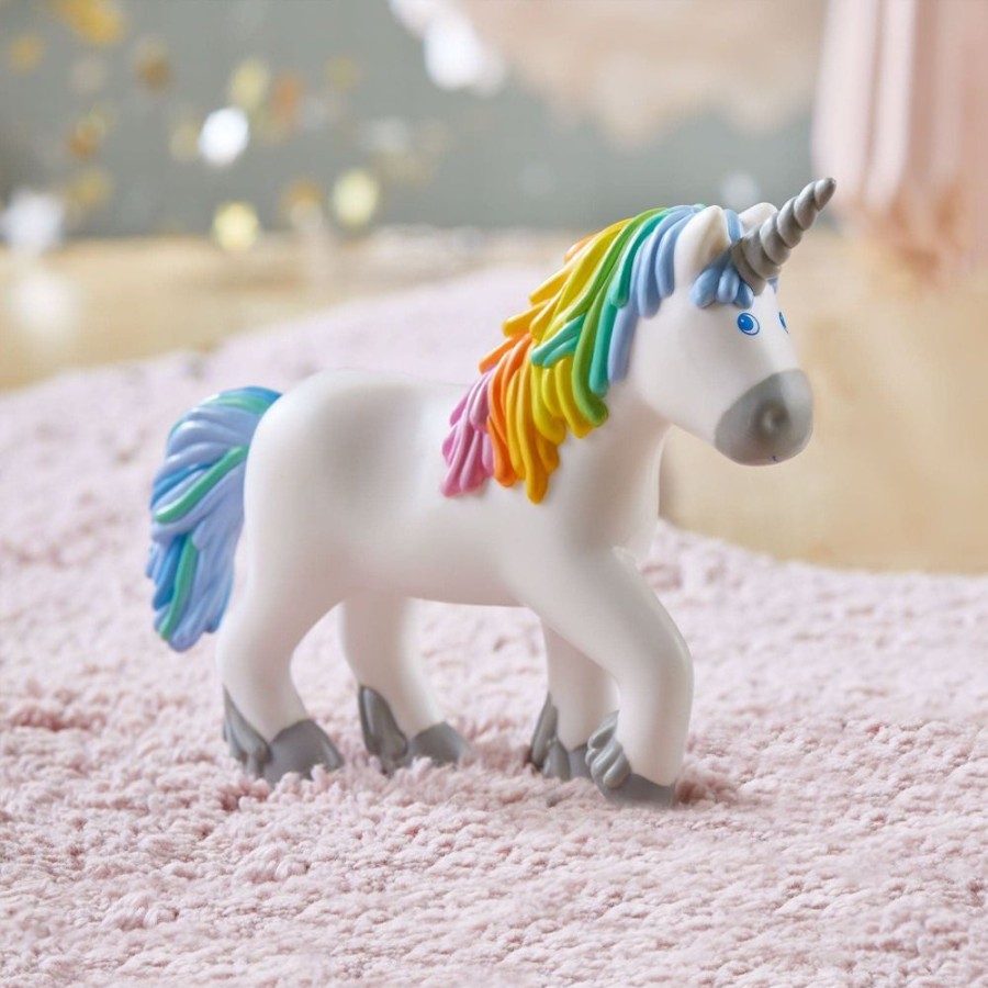 Kleine Vrienden Dieren | HABA Little Friends Robijn Regenboog Eenhoorn