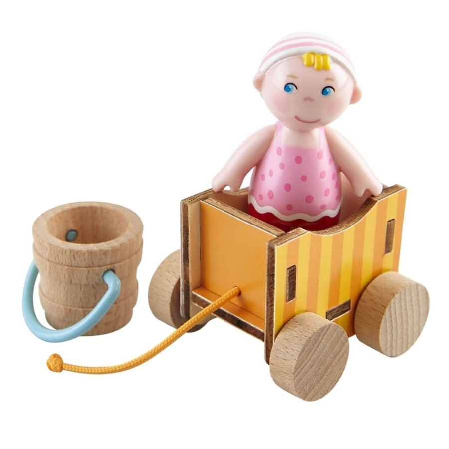 Kleine Vrienden Mensen | HABA Little Friends Baby Nora-Pop Met Wagen En Emmer