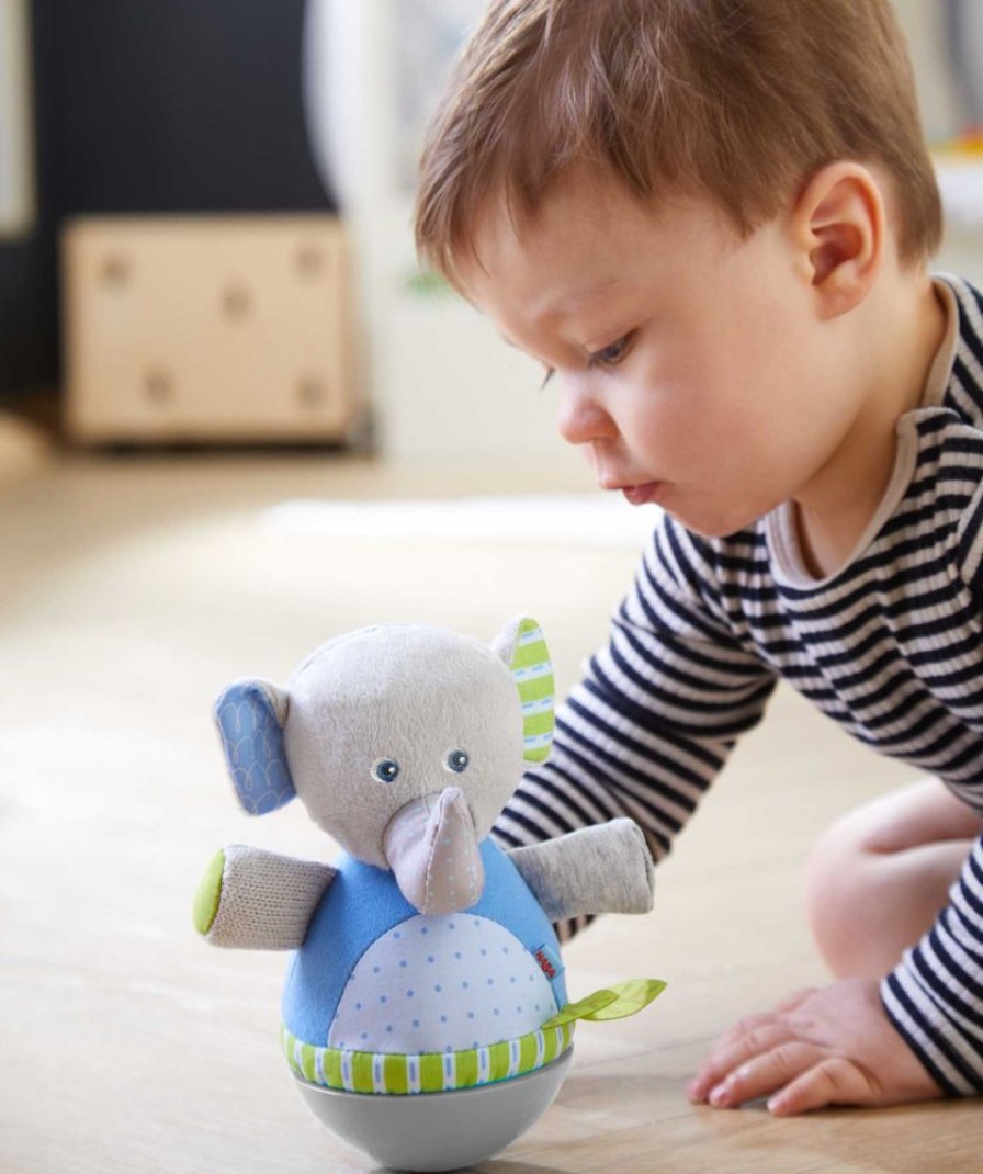 Pluche Babyspeelgoed | HABA Roly Poly Olifant Wiebelend Zacht Babyspeeltje