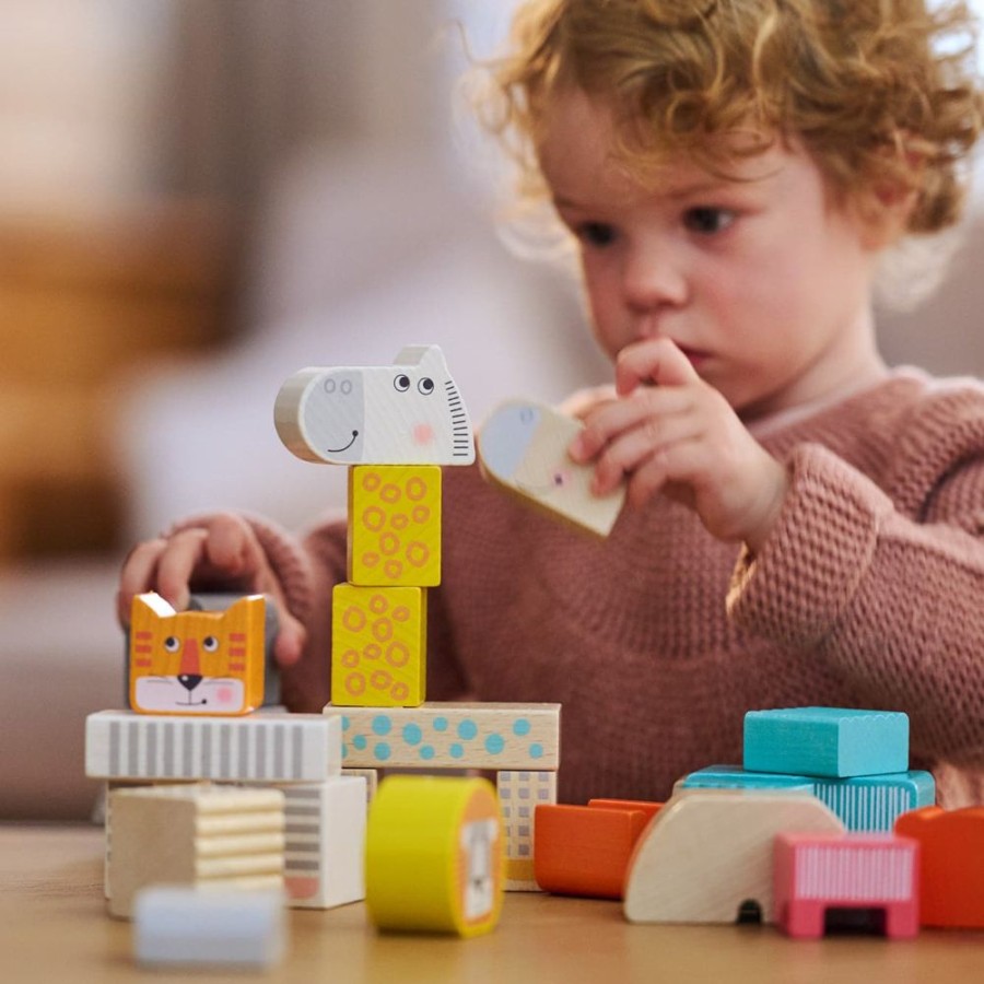 Houten Stapelspeelgoed En Arrangementspellen | HABA Dierenparadeblokken