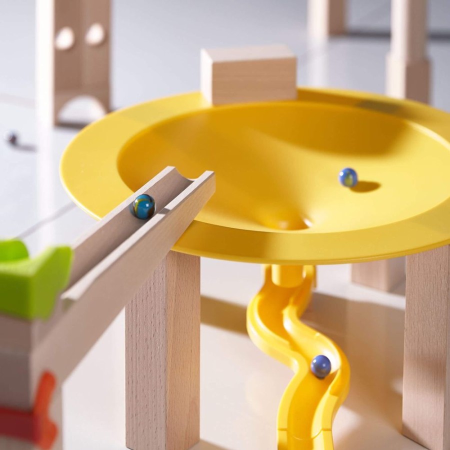 Houten Knikkerbanen | HABA Marble Run Add-On - Grote Snelheidscirkel