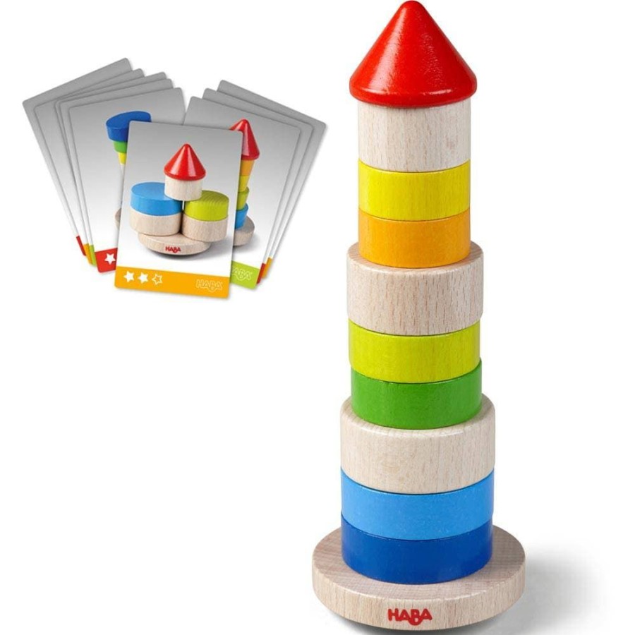 Houten Stapelspeelgoed En Arrangementspellen | HABA Wiebelende Toren Houten Stapelspel