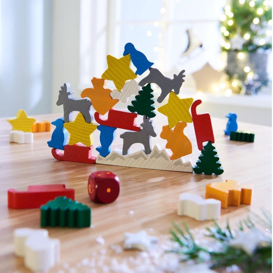 Reizen + Magnetische Spellen | HABA Dier Op Dier Kerststapelspel